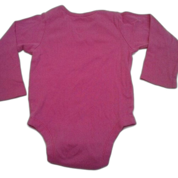 Old Navy 3 Piece Overall Jean Dress Longsleeve Onesie Bloomers Blue Pink 18-24M - Picture 12 of 12